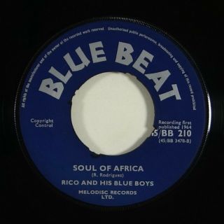 Rico & His Blue Boys/prince Buster " Soul Of Africa " Reggae 45 Blue Beat Uk Mp3
