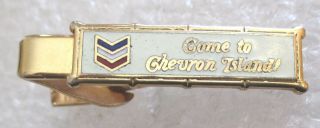 Vintage Chevron Gasoline - Come To Chevron Island Advertising Campaign Tie Clip