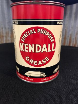Kendall Oil Gas 1 Lb Grease Can