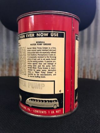 Kendall Oil Gas 1 Lb Grease Can 5
