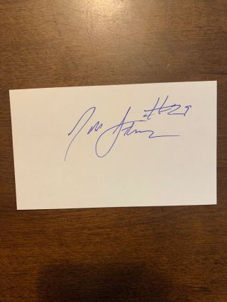 Tori Stuckey - Nw Football - Authentic Autograph Signed Index - B1790
