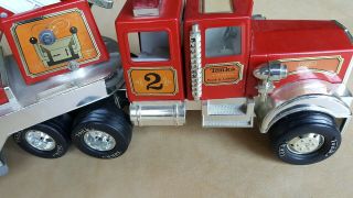 Vintage Tonka Hook and Ladder Fire Engine Truck 2 Extending Ladder 33 Inch 4