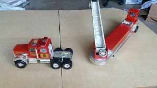 Vintage Tonka Hook and Ladder Fire Engine Truck 2 Extending Ladder 33 Inch 7