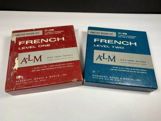 Alm French Level One And Two - Practice Record Set - 33 1/3 Rpm Lp 22 Records
