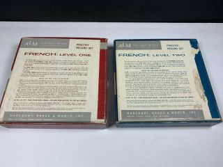 ALM FRENCH LEVEL ONE And TWO - Practice Record Set - 33 1/3 RPM LP 22 RECORDS 4