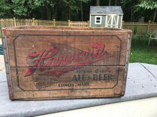 Vintage Wooden Harvard Ale And Beer Crate