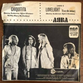 ABBA - Chiquitita / Lovelight - RARE BOLIVIA 7 