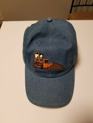 John Deere Crawlers Adjustable Denim Hat,  Nwt,  Construction Collectible