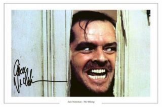 Jack Nicholson The Shining Signed Photo Prin Autograph