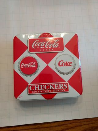 Vintage Coca - Cola Brand Collectors Edition Checkers