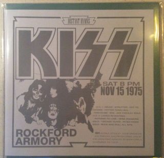 Kiss Rare Live Lp Rockford Il Usa 1975 Ltd.  Black Vinyl