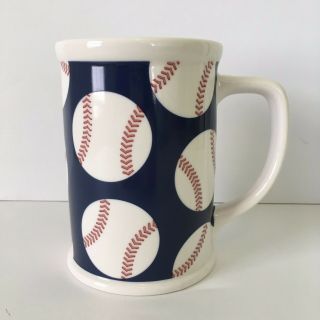 Starbucks Coffee Baseball Blue,  White,  Red Mug - Take Me Out To The Ball Game
