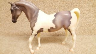Vintage Breyer Horse Classic Mold 614 Pintabian Grey Pinto Made In Usa