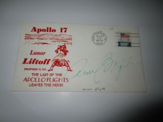 Ann Blythe Autographed 1972 Apollo 17 Envelope