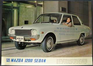 1970 Mazda 1200 Sedan Sales Brochure Sheet 70