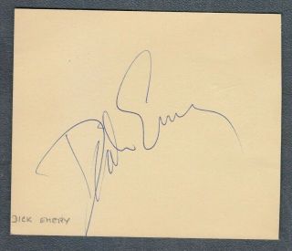 Dick Emery Hand Signed Album Page Comedian