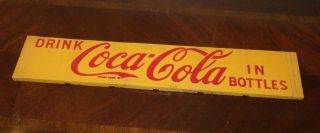 Circa 1950s - 60s Coca - Cola Wooden Crate Side Panel Guar.  Org.