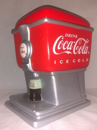 Vintage Coca Cola Coke Soda Fountain Cookie Jar Gibson Stoneware 2003 Vgc