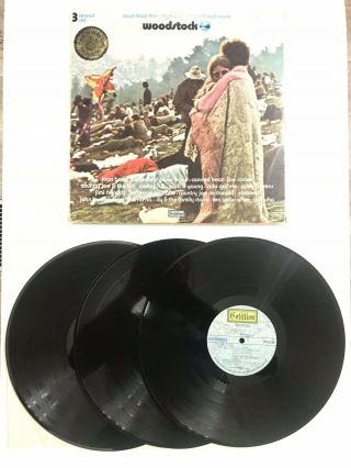 Woodstock Vinyl Record Album Vintage Lp,  Cotillion Label,  3 Set,  Sd 3 - 500