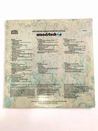 Woodstock Vinyl Record Album Vintage LP,  Cotillion Label,  3 Set,  SD 3 - 500 6
