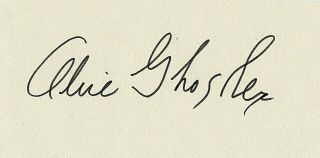 Alice Margaret Ghostley : Actress Vintage Signature