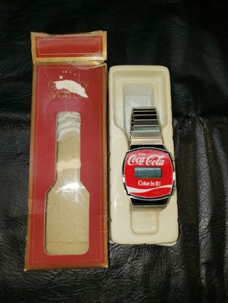 Coca Cola Vintage Digital Quartz Watch Coke Is It Logo