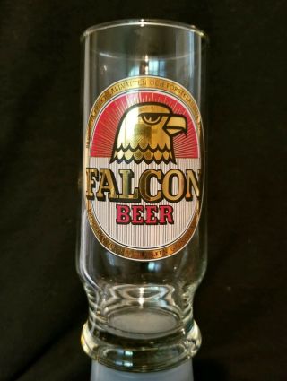 Falcon Sweden Brewery Beer Glass Great Gold Logo