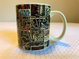 Star Wars Coffee Cup - Comic Strip,  Jedi Master.  Jerry Leigh Ceramic Mug.  Dark Side