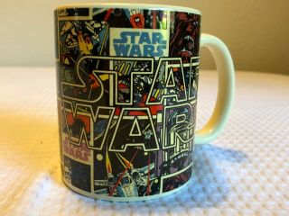 Star Wars Coffee Cup - Comic Strip,  Jedi Master.  Jerry Leigh Ceramic Mug.  Dark Side 4