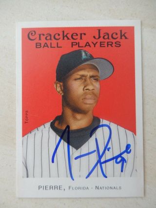 Juan Pierre Autographed 2004 Topps Cracker Jack Baseball Card