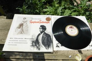 Berlioz Symphonie Fantastique Beecham Onrf Hmv G/c Ed1 Stereo Asd 399 Rare Uk Lp
