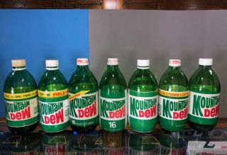 Mountain Dew Bottles Vintage Rare