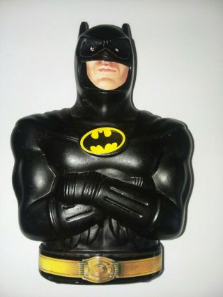 (3) 1989 Batman Bank Michael Keaton Tim Burton Vintage movie collectible cereal 3