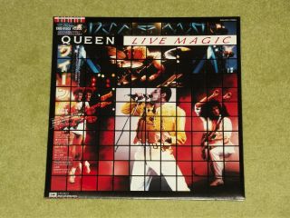 Queen Live Magic - Rare 1986 Japan Vinyl Lp,  Obi (ems - 91203) [knebworth Park]