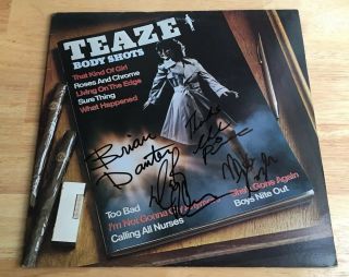 Teaze - Signed - Body Shots Vinyl Lp Record Album Band Autographed Hard Rock