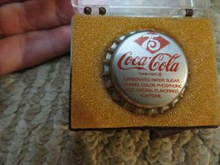 Vintage Rare 1970s Coca Cola 75th Anniversary Bottle Cap