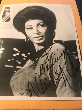Nichelle Nichols Autograph,  “star Trek” Sp