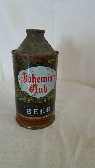 Bohemian Club Cone Top Beer Can - 001019