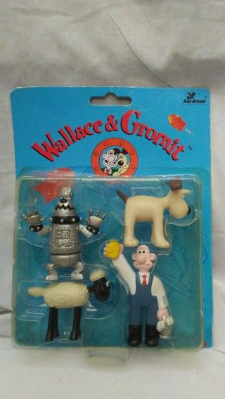 Wallace & Gromit Vivid Imaginations A Close Shave Set Of 4 Figures 1989