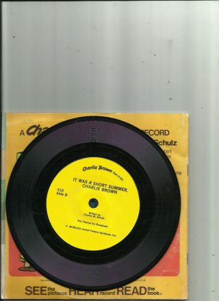 Charlie Brown Read along 45 records All - Stars and Short Summer 1978 3
