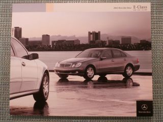 Mercedes - Benz 2004 E - Class Sedan Wagon 320 500 55 Amg Advertising Sales Brochure