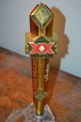Style Dos Equis Amber Draft Beer Tap Handle