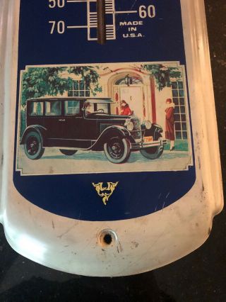 Neat Vintage Metal Advertising Outdoor Thermometer - PACKARD MOTOR CARS 2