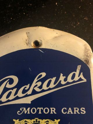 Neat Vintage Metal Advertising Outdoor Thermometer - PACKARD MOTOR CARS 5