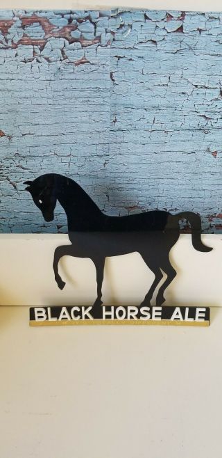 Vintage 1964 Black Horse Ale Advertising Sign Lawrence Ma