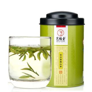 White Tea Chinese Green Tea Baicha 艺福堂 中国茶叶包邮 特级安吉珍稀白茶 绿茶 正宗明前特级 安吉白茶50g/罐