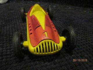 VINTAGE PROCESSED PLASTIC INDY RACE CAR CIRA 50 ' S? 60 ' s NO MARKINGS,  COOL 1/20 A 2