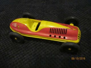 VINTAGE PROCESSED PLASTIC INDY RACE CAR CIRA 50 ' S? 60 ' s NO MARKINGS,  COOL 1/20 A 3