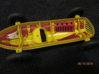 VINTAGE PROCESSED PLASTIC INDY RACE CAR CIRA 50 ' S? 60 ' s NO MARKINGS,  COOL 1/20 A 4