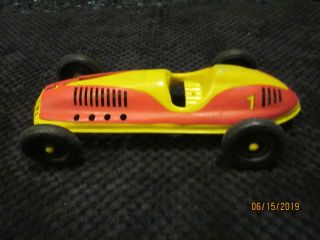 VINTAGE PROCESSED PLASTIC INDY RACE CAR CIRA 50 ' S? 60 ' s NO MARKINGS,  COOL 1/20 A 6